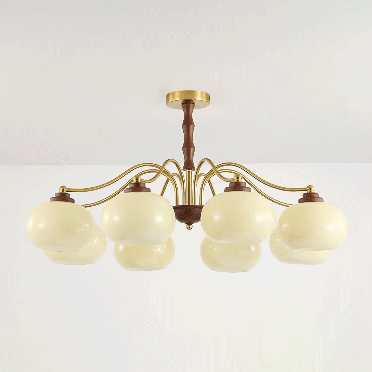 Persimmon Glass Globe Chandelier - Lamp Outdoor