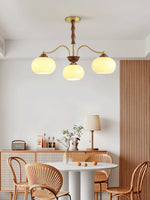 Persimmon Glass Globe Chandelier - Lamp Outdoor