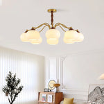 Persimmon Glass Globe Chandelier - Lamp Outdoor