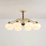 Persimmon Glass Globe Chandelier - Lamp Outdoor