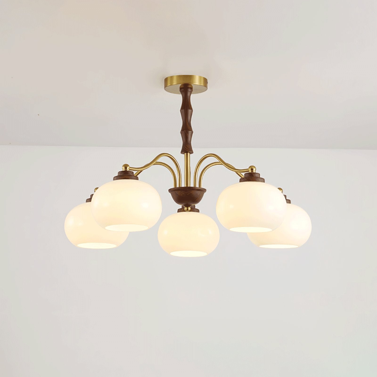 Persimmon Glass Globe Chandelier - Lamp Outdoor