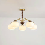 Persimmon Glass Globe Chandelier - Lamp Outdoor