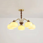 Persimmon Glass Globe Chandelier - Lamp Outdoor
