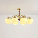 Persimmon Glass Globe Chandelier - Lamp Outdoor