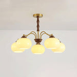 Persimmon Glass Globe Chandelier - Lamp Outdoor