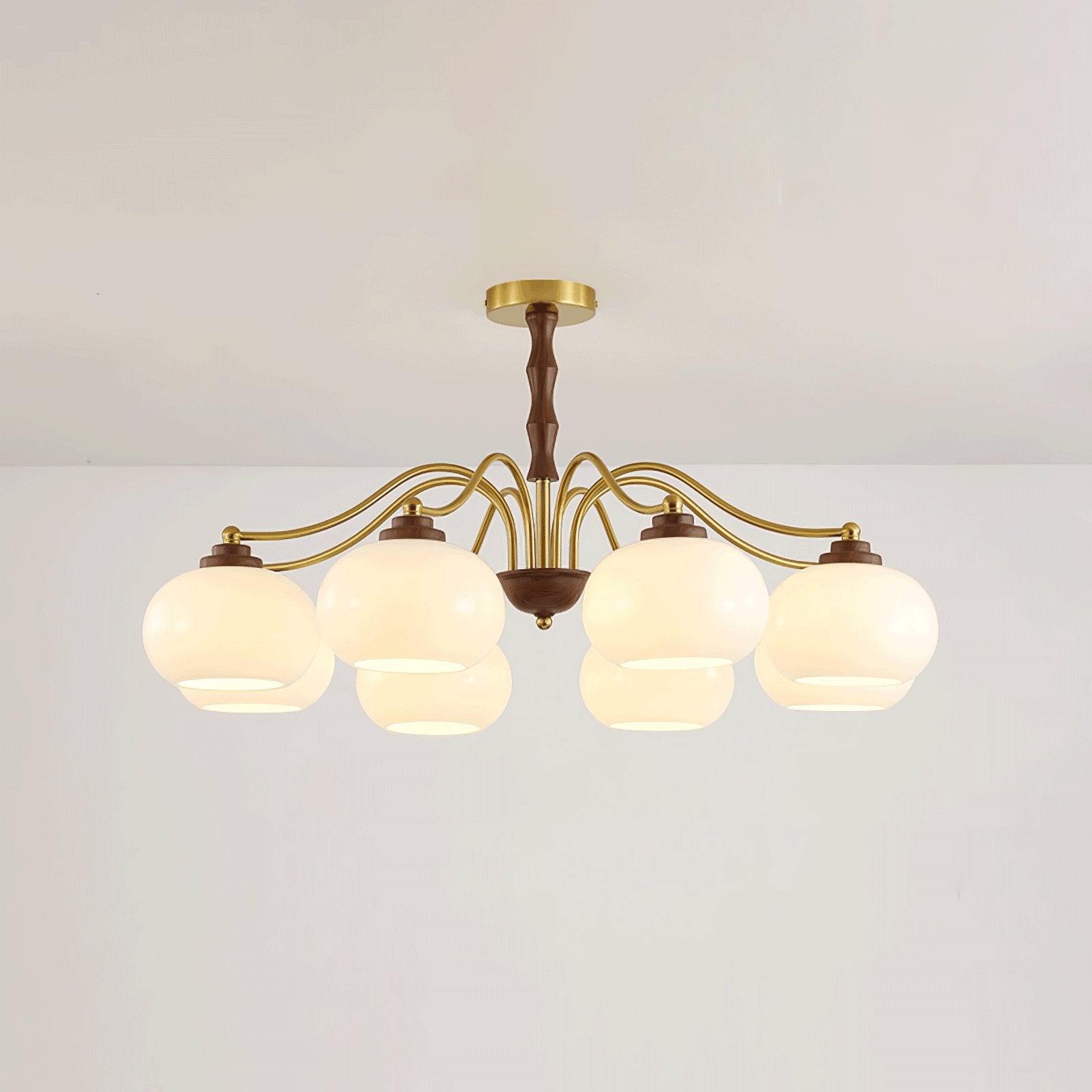 Persimmon Glass Globe Chandelier - Lamp Outdoor