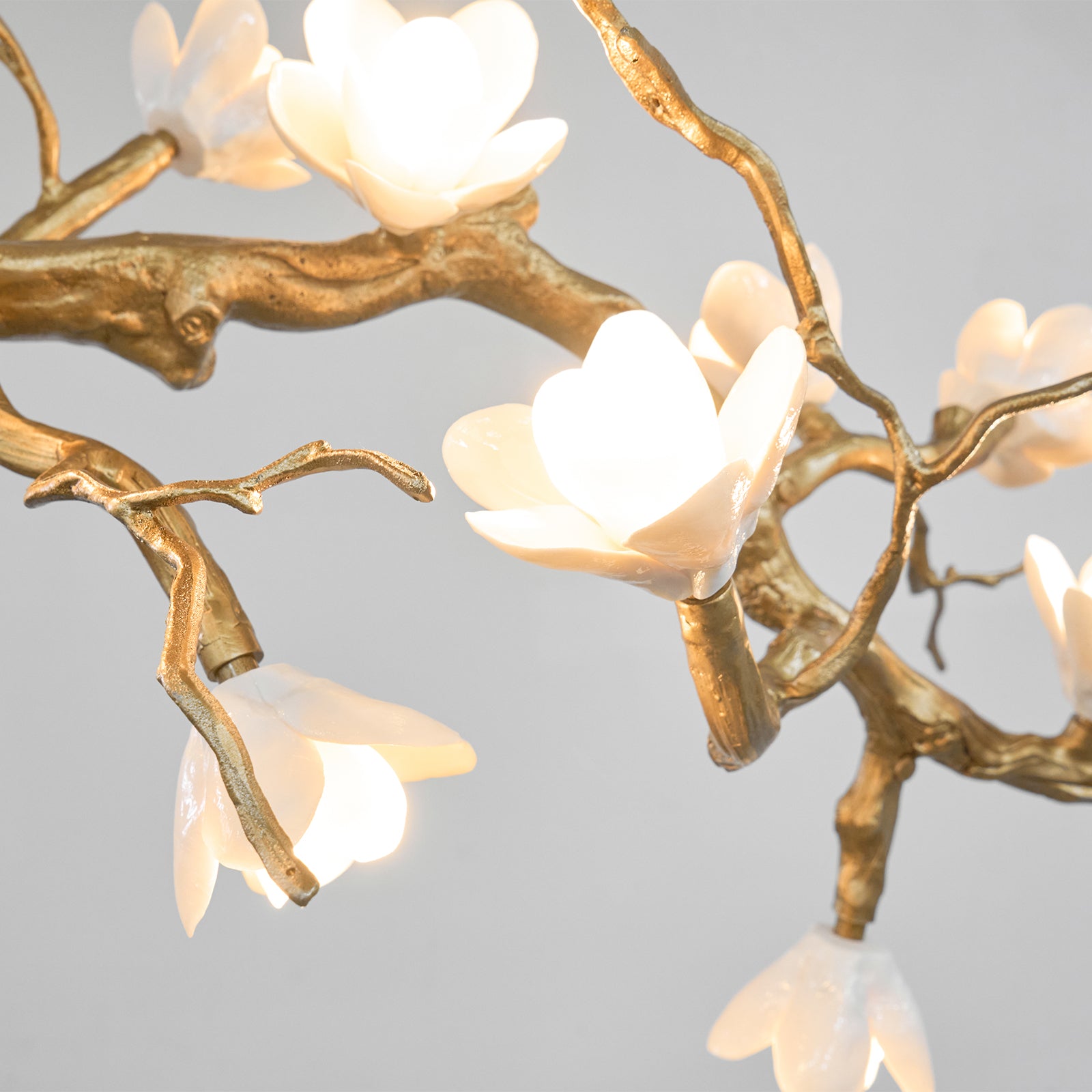 Brass Flower Branch Chandelier - Lamp Outdoor