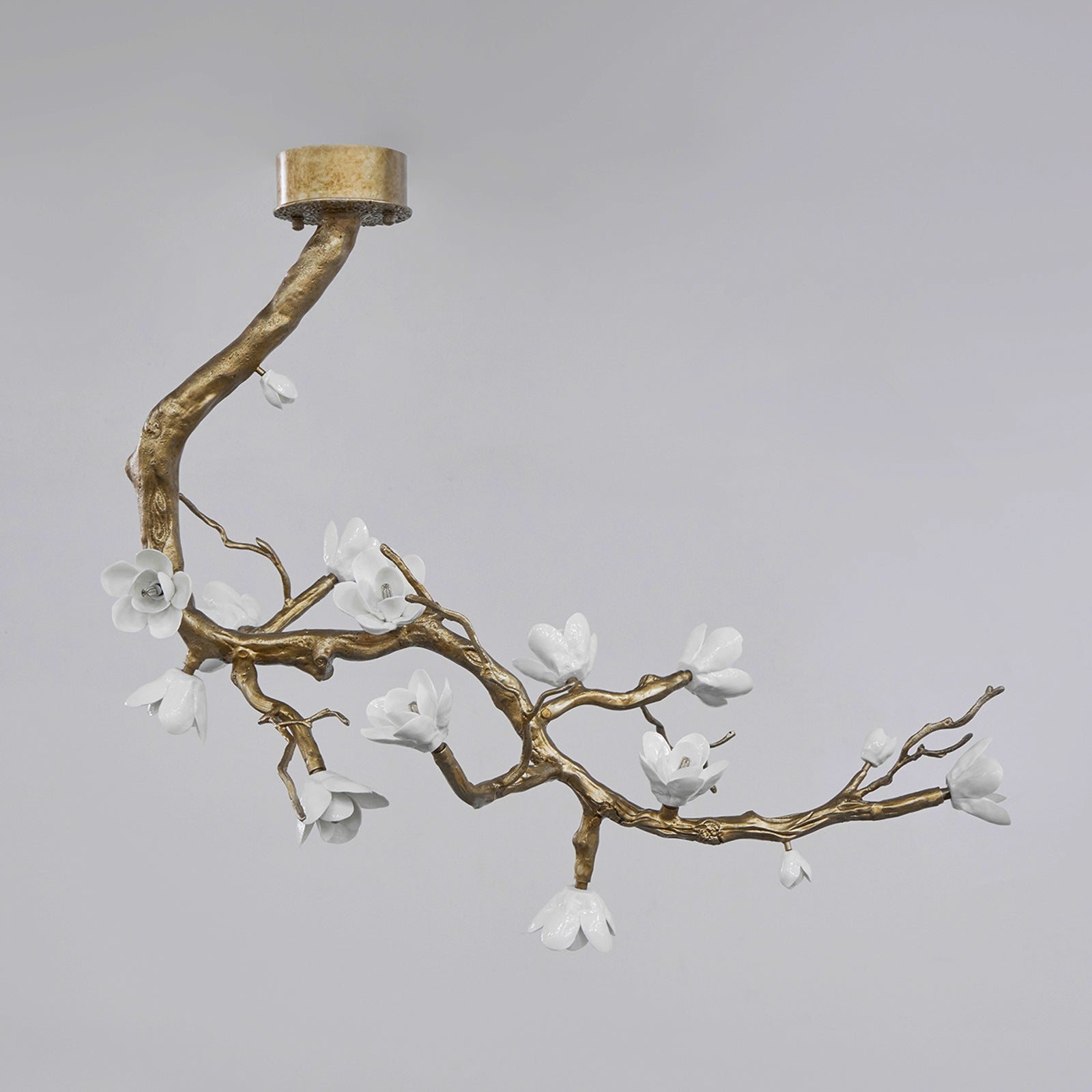 Brass Flower Branch Chandelier - Lamp Outdoor