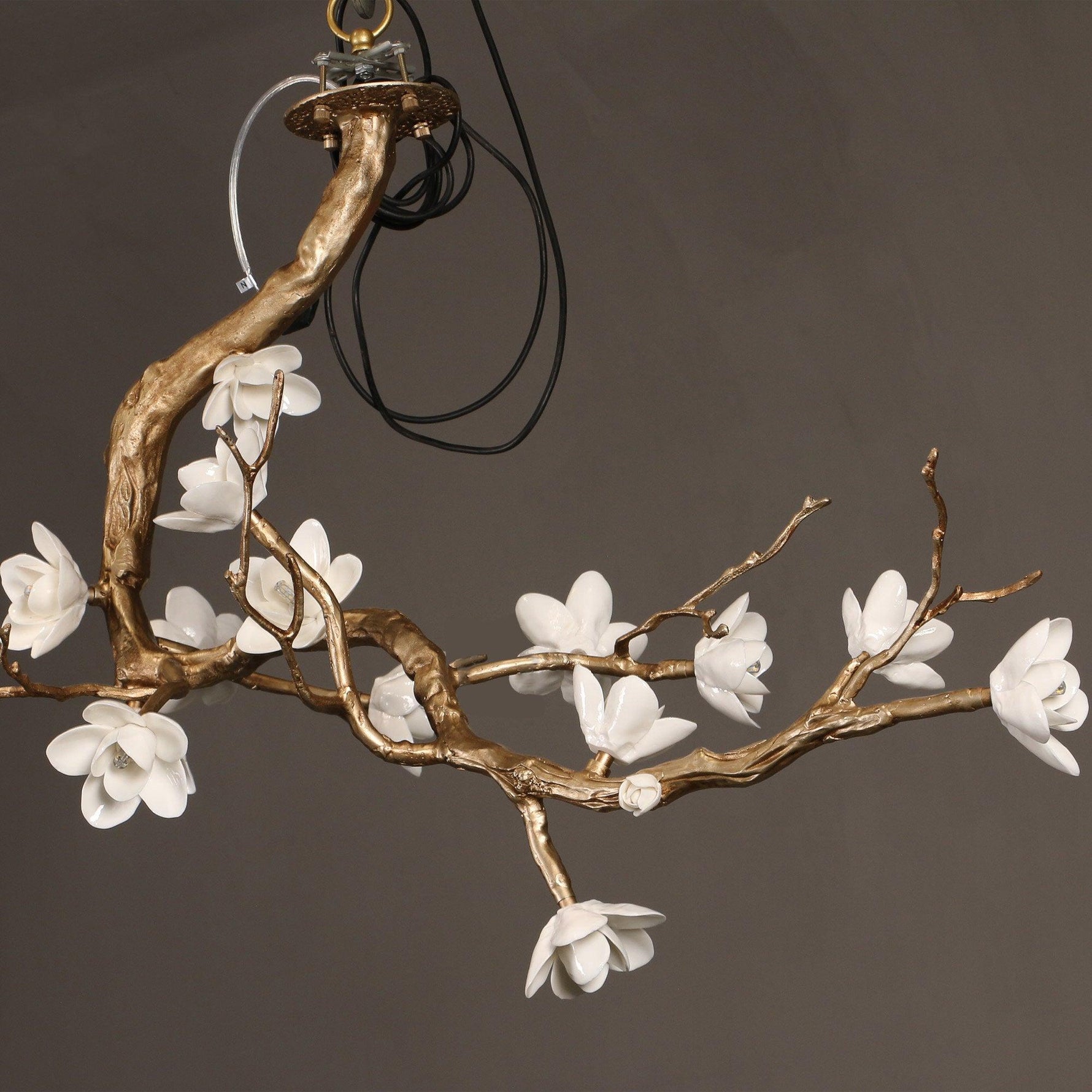 Brass Flower Branch Chandelier - Lamp Outdoor