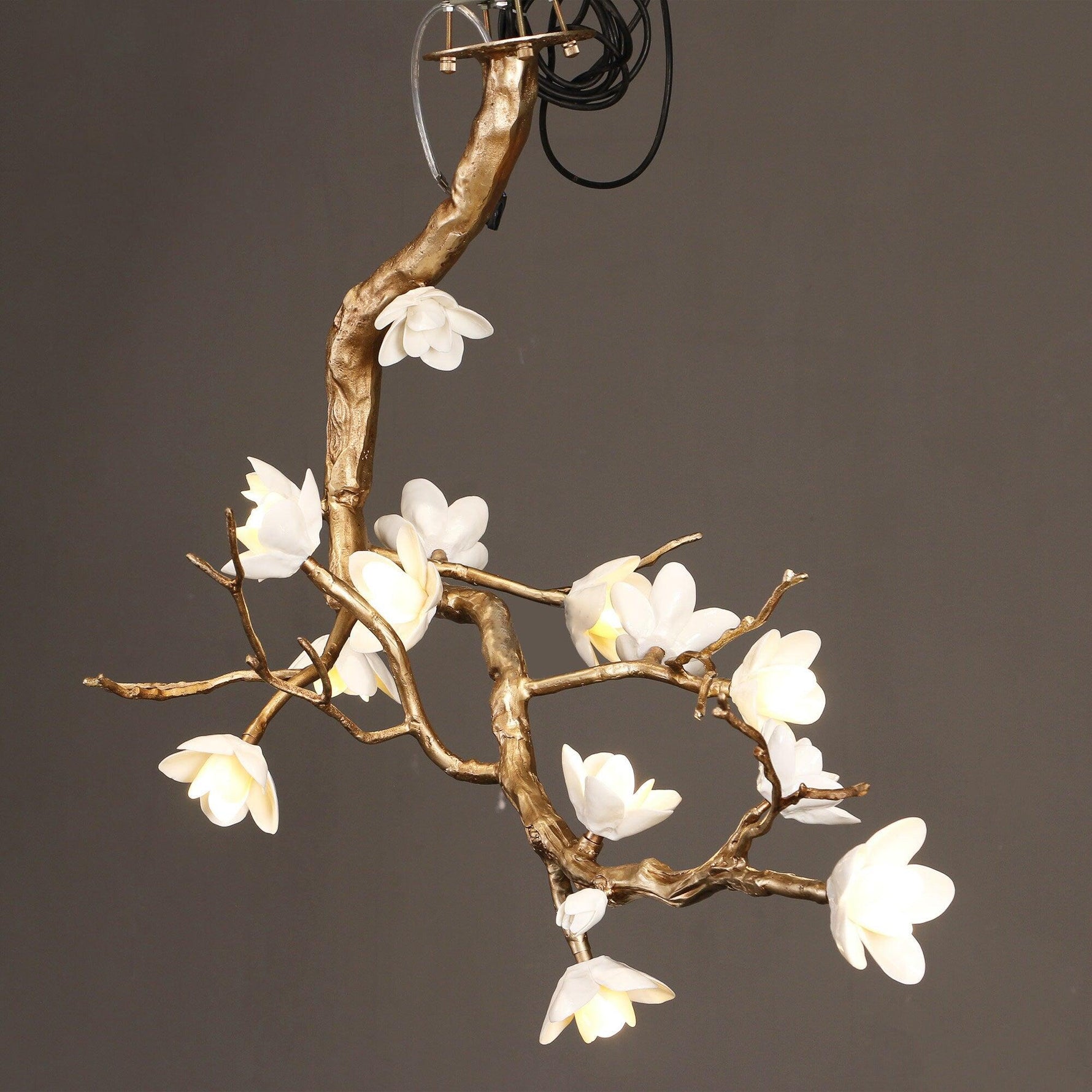Brass Flower Branch Chandelier - Lamp Outdoor