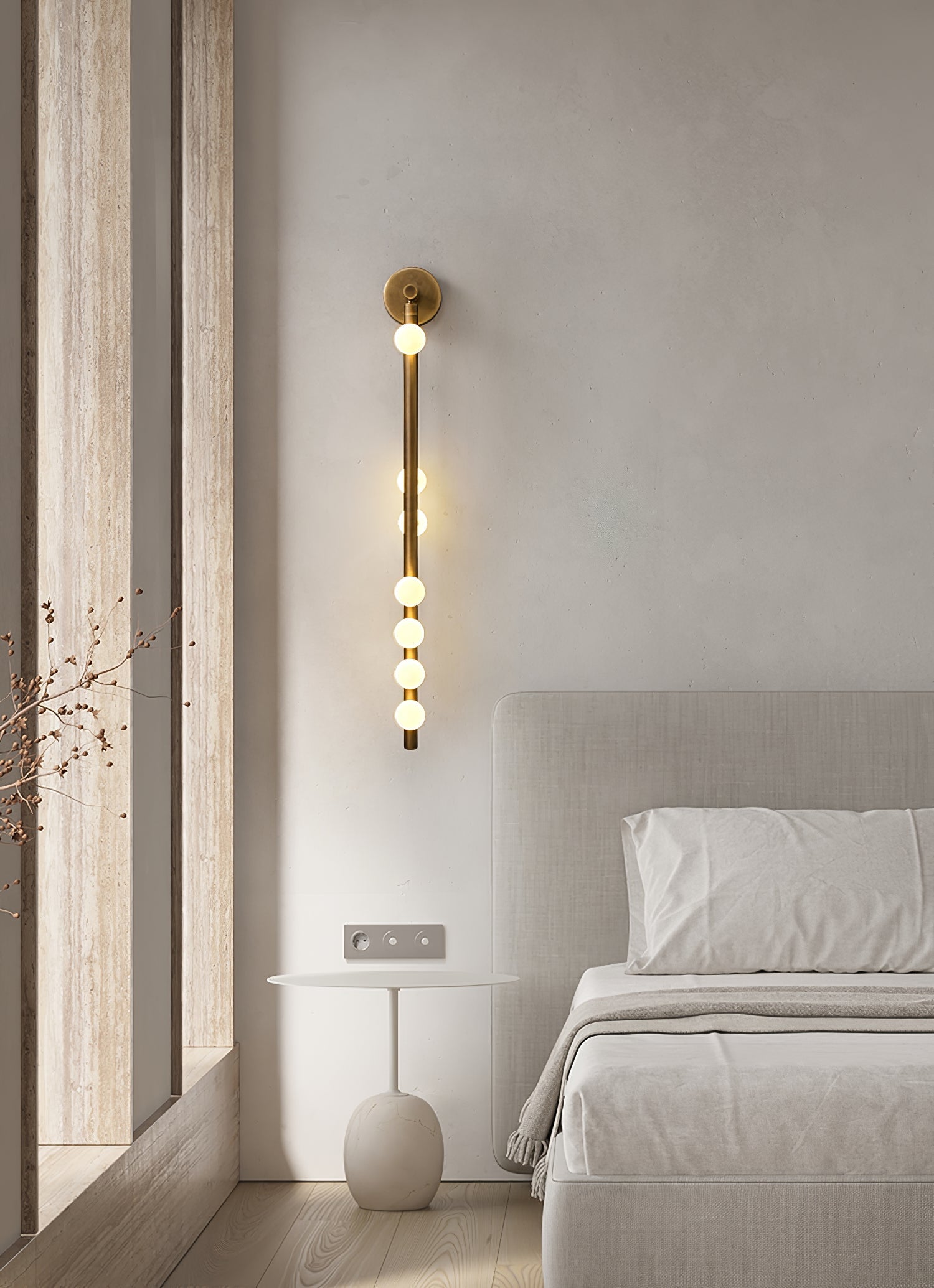 Brass Glass Tube Wall Lamp - Lamp Outdoor