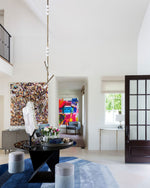 Eurzoris Geometric Brass Linear Pendant Light Chandelier - Lamp Outdoor