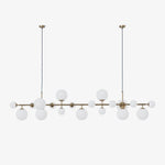 Brass Glass Globe Chandelier - Lamp Outdoor