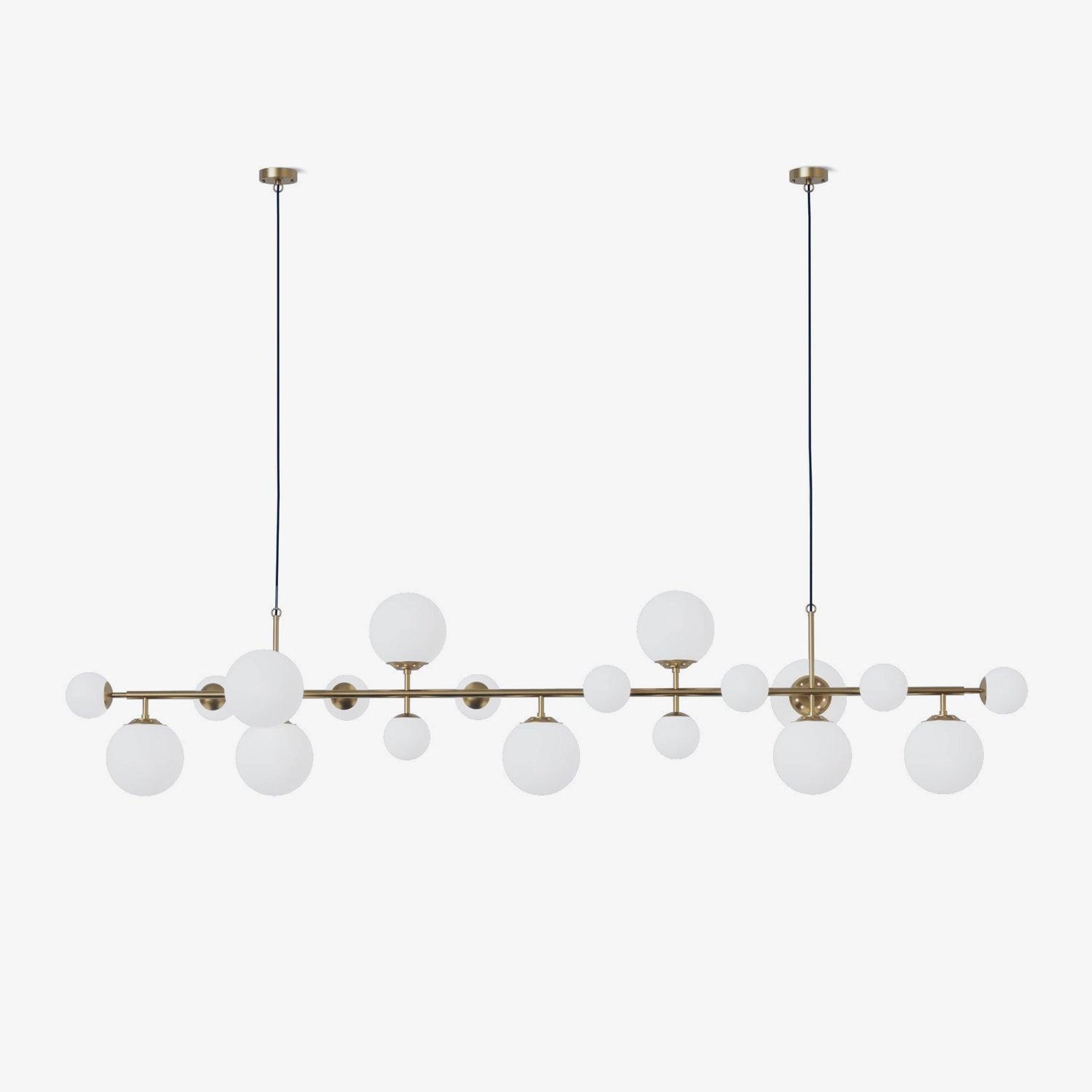 Brass Glass Globe Chandelier - Lamp Outdoor