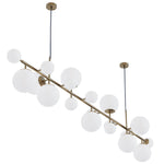 Brass Glass Globe Chandelier - Lamp Outdoor