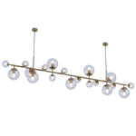 Brass Glass Globe Chandelier - Lamp Outdoor