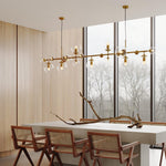 Brass Glass Globe Chandelier - Lamp Outdoor