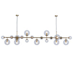 Brass Glass Globe Chandelier - Lamp Outdoor