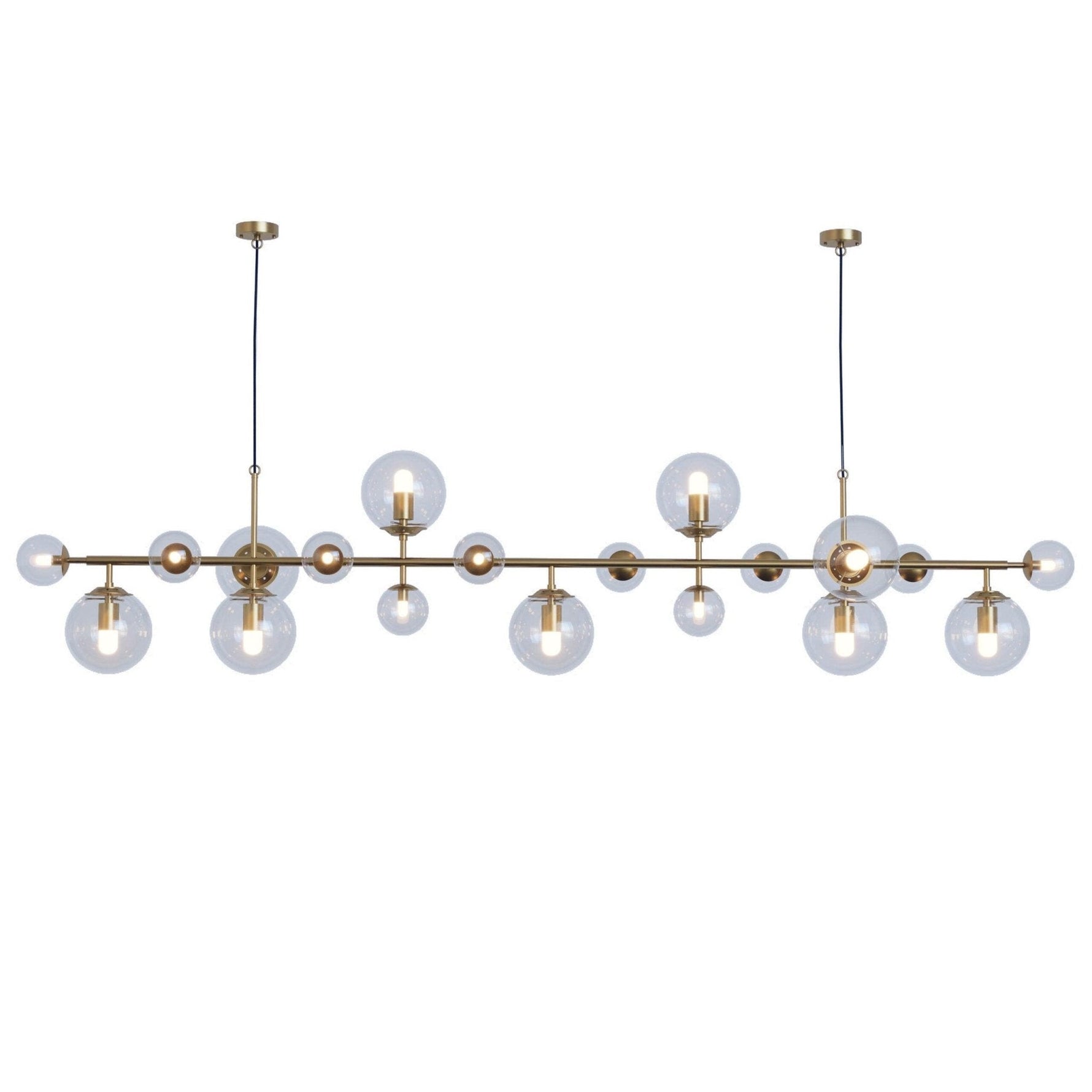 Brass Glass Globe Chandelier - Lamp Outdoor