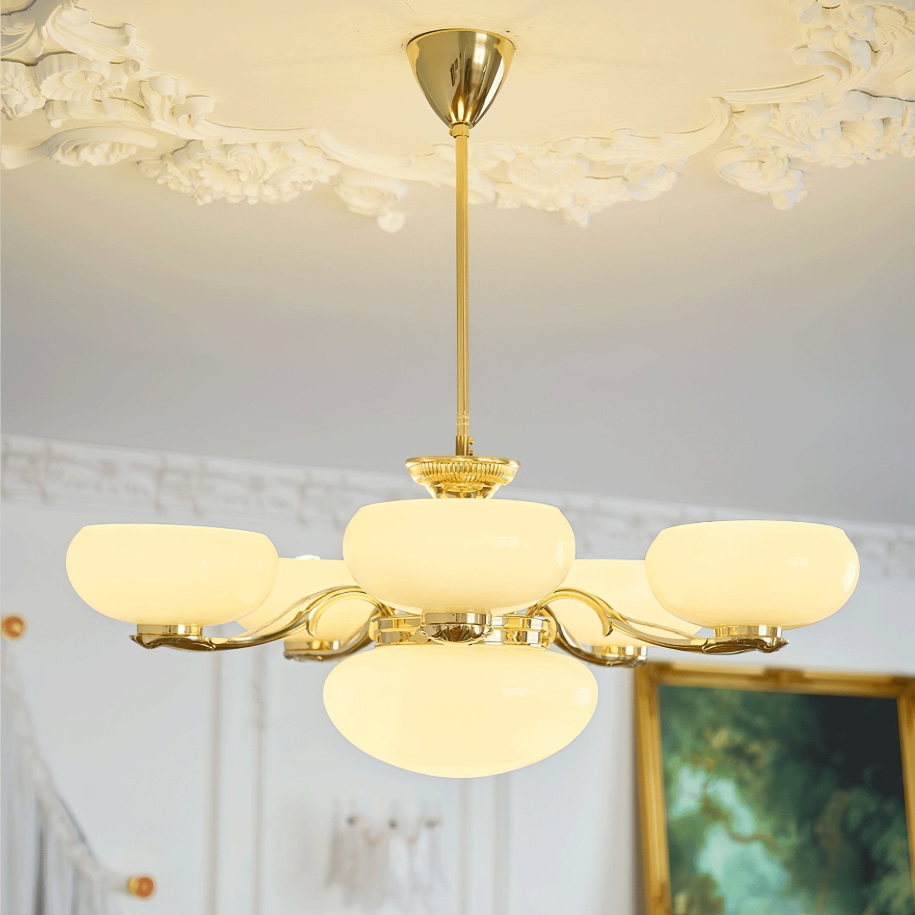 Ethan Luxury Glass Chandelier - Lamp Outdoor