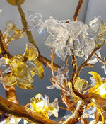 Aare Maple Branch Brass Crystal Chandelier - Lamp Outdoor