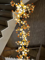 Aare Maple Branch Brass Crystal Chandelier - Lamp Outdoor