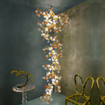 Aare Maple Branch Brass Crystal Chandelier - Lamp Outdoor