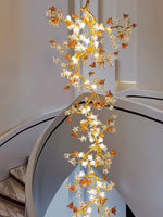 Aare Maple Branch Brass Crystal Chandelier - Lamp Outdoor