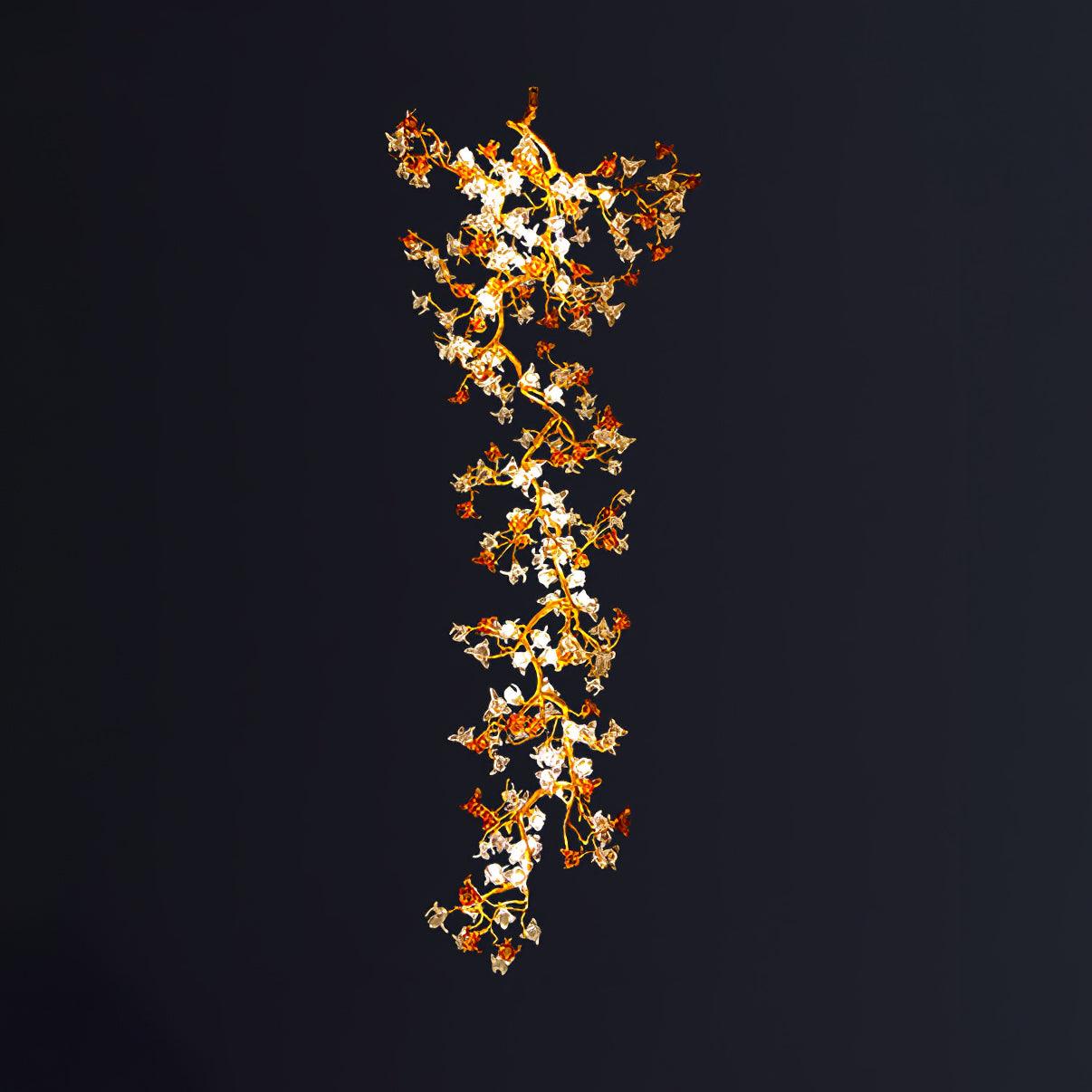 Aare Maple Branch Brass Crystal Chandelier - Lamp Outdoor