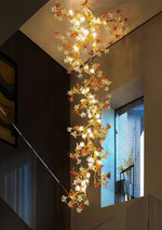 Aare Maple Branch Brass Crystal Chandelier - Lamp Outdoor