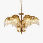 Odoraris Regal Brass Crystal Chandelier - Lamp Outdoor