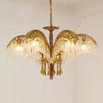 Odoraris Regal Brass Crystal Chandelier - Lamp Outdoor