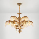 Odoraris Regal Brass Crystal Chandelier - Lamp Outdoor