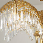 Odoraris Regal Brass Crystal Chandelier - Lamp Outdoor