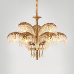 Odoraris Regal Brass Crystal Chandelier - Lamp Outdoor