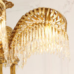 Odoraris Regal Brass Crystal Chandelier - Lamp Outdoor