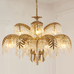 Odoraris Regal Brass Crystal Chandelier - Lamp Outdoor