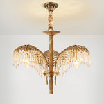Odoraris Regal Brass Crystal Chandelier - Lamp Outdoor