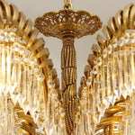 Odoraris Regal Brass Crystal Chandelier - Lamp Outdoor