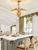 Odoraris Regal Brass Crystal Chandelier - Lamp Outdoor
