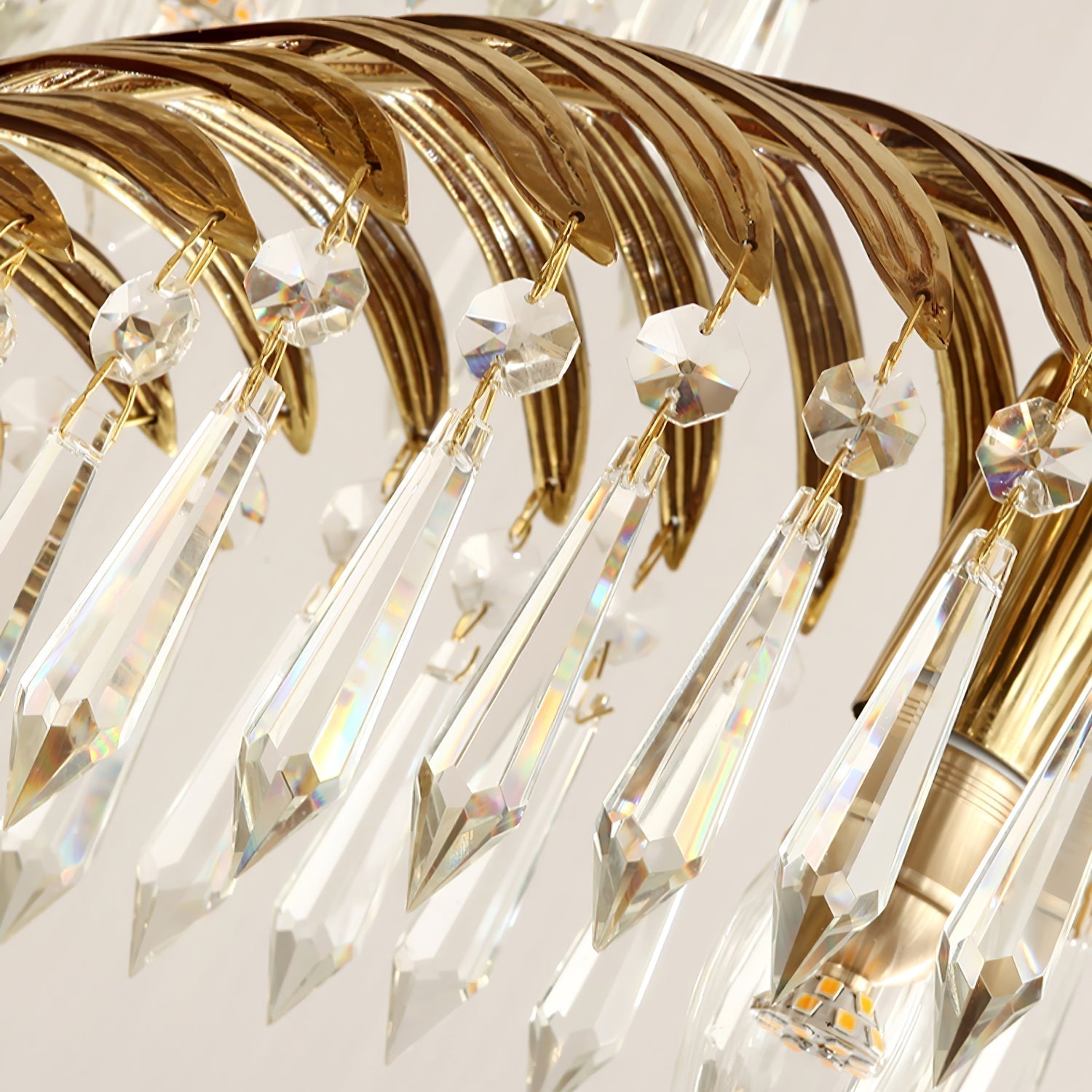 Odoraris Regal Brass Crystal Chandelier - Lamp Outdoor