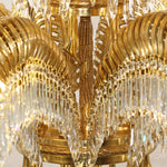 Odoraris Regal Brass Crystal Chandelier - Lamp Outdoor