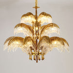 Odoraris Regal Brass Crystal Chandelier - Lamp Outdoor