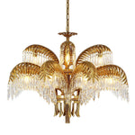 Odoraris Regal Brass Crystal Chandelier - Lamp Outdoor