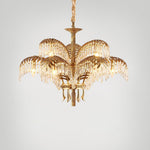 Odoraris Regal Brass Crystal Chandelier - Lamp Outdoor