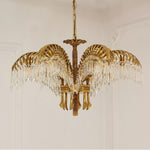 Odoraris Regal Brass Crystal Chandelier - Lamp Outdoor