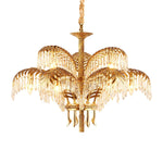 Odoraris Regal Brass Crystal Chandelier - Lamp Outdoor