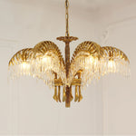 Odoraris Regal Brass Crystal Chandelier - Lamp Outdoor