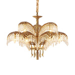 Odoraris Regal Brass Crystal Chandelier - Lamp Outdoor