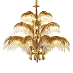 Odoraris Regal Brass Crystal Chandelier - Lamp Outdoor